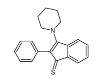2-phenyl-3-piperidin-1-ylindene-1-thione结构式