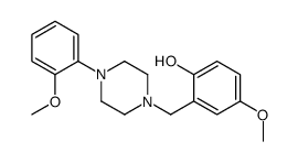 4-methoxy-2-[[4-(2-methoxyphenyl)piperazin-1-yl]methyl]phenol Structure