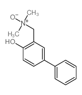 (2-hydroxy-5-phenyl-phenyl)methyl-dimethyl-oxido-azanium Structure