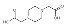 1,4-Piperazinediaceticacid Structure
