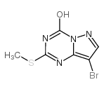 8-溴-2-(甲基硫代)吡唑并[1,5-a][1,3,5]噻嗪-4-醇结构式