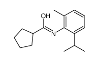 Cyclopentanecarboxamide, N-[2-methyl-6-(1-methylethyl)phenyl]- (9CI) structure