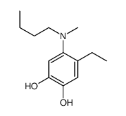 1,2-Benzenediol, 4-(butylmethylamino)-5-ethyl- (9CI) structure