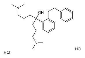 [7-(dimethylazaniumyl)-4-hydroxy-4-[2-(2-phenylethyl)phenyl]heptyl]-dimethylazanium,dichloride Structure