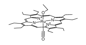 carbonyl-ethanol{2,3,7,8,12,13,17,18-octaethylporphyrinato(2-)}ruthenium(2+)结构式