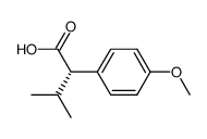 (S)-2-(4-methoxyphenyl)-3-methylbutyric acid结构式