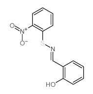 Benzenesulfenamide,N-[(2-hydroxyphenyl)methylene]-2-nitro- picture