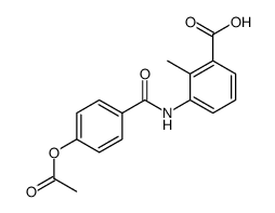 3-[(4-acetyloxybenzoyl)amino]-2-methylbenzoic acid Structure