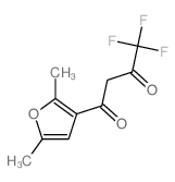 1,3-Butanedione,1-(2,5-dimethyl-3-furanyl)-4,4,4-trifluoro- Structure