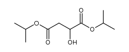 Butanedioic acid, hydroxy-, bis(1-Methylethyl) ester Structure