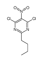 2-butyl-4,6-dichloro-5-nitropyrimidine Structure