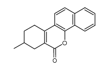 8-methyl-7,8,9,10-tetrahydro-dibenzo[c,h]chromen-6-one结构式