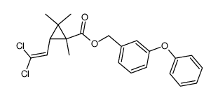 3-phenoxybenzyl-1',2',2'-trimethyl-3'-(2'',2''-dichlorovinyl)-cyclopropane-carboxylate Structure