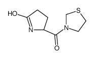 (5S)-5-(1,3-thiazolidine-3-carbonyl)pyrrolidin-2-one结构式