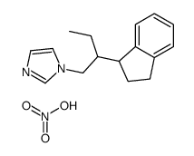 1-[2-(2,3-dihydro-1H-inden-1-yl)butyl]imidazole,nitric acid Structure