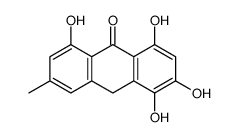 1,3,4,8-tetrahydroxy-6-methyl-10H-anthracen-9-one Structure