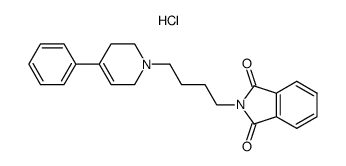 2-[4-(3,6-dihydro-4-phenyl-1(2H)-pyridinyl)butyl]-1H-isoindole-1,3(2H)-dione, hydrochloride Structure