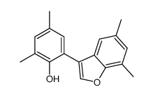 2-(5,7-dimethyl-1-benzofuran-3-yl)-4,6-dimethylphenol结构式