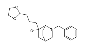 2-benzyl-6-(3-[1,3]dioxolan-2-yl-propyl)-2-aza-bicyclo[2.2.2]octan-6-ol Structure