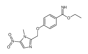 4-(1-methyl-5-nitro-1H-imidazol-2-ylmethoxy)-benzimidic acid ethyl ester结构式