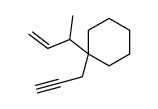 1-but-3-en-2-yl-1-prop-2-ynylcyclohexane结构式