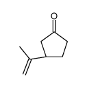 (3R)-3-prop-1-en-2-ylcyclopentan-1-one结构式