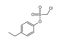 (4-ethylphenyl) chloromethanesulfonate Structure