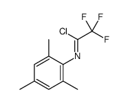 2,2,2-trifluoro-N-(2,4,6-trimethylphenyl)ethanimidoyl chloride结构式