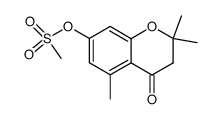 7-methanesulfonyloxy-2,2,5-trimethyl-chroman-4-one Structure