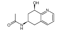 trans-6-Acetamido-5,6,7,8-tetrahydro-8-hydroxychinolin Structure