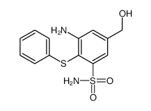 3-amino-5-(hydroxymethyl)-2-phenylsulfanylbenzenesulfonamide Structure