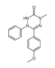 6-(4-methoxy-phenyl)-4-methyl-1-phenyl-1,4-dihydro-2H-[1,2,4,5]tetrazin-3-one Structure