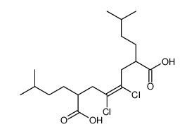 4,5-dichloro-2,7-bis(3-methylbutyl)oct-4-enedioic acid Structure