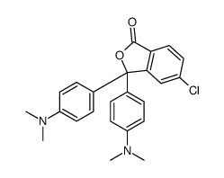 5-chloro-3,3-bis[4-(dimethylamino)phenyl]-2-benzofuran-1-one Structure