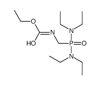 ethyl N-[bis(diethylamino)phosphorylmethyl]carbamate结构式