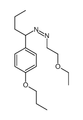 2-ethoxyethyl-[1-(4-propoxyphenyl)butyl]diazene Structure