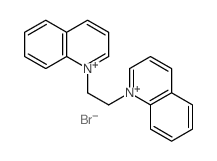 Quinolinium,1,1'-(1,2-ethanediyl)bis-, dibromide (9CI) structure