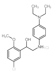 1-(5-chloro-2-methoxy-phenyl)-2-[(4-diethylaminophenyl)amino]ethanol Structure