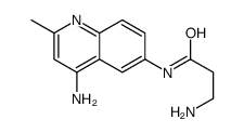3-amino-N-(4-amino-2-methylquinolin-6-yl)propanamide结构式
