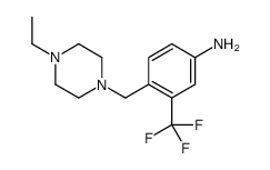 4-((4-ethylpiperazin-1-yl)Methyl)-3-(trifluoromethyl)aniline Structure