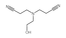 3-(2-cyanoethyl-(2-hydroxyethyl)amino)propanenitrile结构式