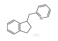 2-(2,3-dihydro-1H-inden-1-ylmethyl)pyridine结构式