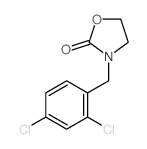 3-[(2,4-dichlorophenyl)methyl]oxazolidin-2-one结构式