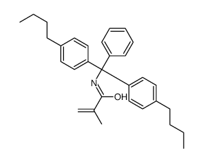 N-[bis(4-butylphenyl)-phenylmethyl]-2-methylprop-2-enamide结构式