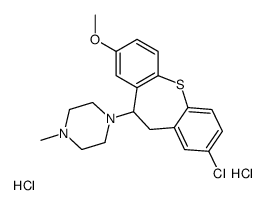 1-(3-chloro-8-methoxy-5,6-dihydrobenzo[b][1]benzothiepin-6-yl)-4-methylpiperazine,dihydrochloride Structure