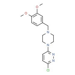 1-(6-Chloro-3-pyridazinyl)-4-(3,4-dimethoxybenzyl)piperazine结构式