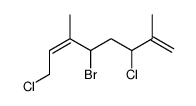 5-bromo-3,8-dichloro-2,6-dimethylocta-1,6-diene Structure