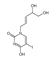 1-(4,5-dihydroxypent-2-enyl)-5-iodopyrimidine-2,4-dione Structure