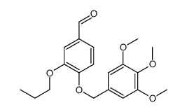 3-propoxy-4-[(3,4,5-trimethoxyphenyl)methoxy]benzaldehyde结构式