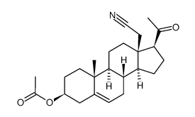 3β-acetoxy-18-cyano-pregn-5-ene-20-one结构式